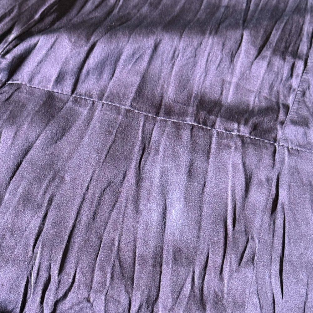 Eileen Fisher Women's Brownish Purple Silk Sleeveless Tank Dress Midi Size Small - Picture 6 of 6
